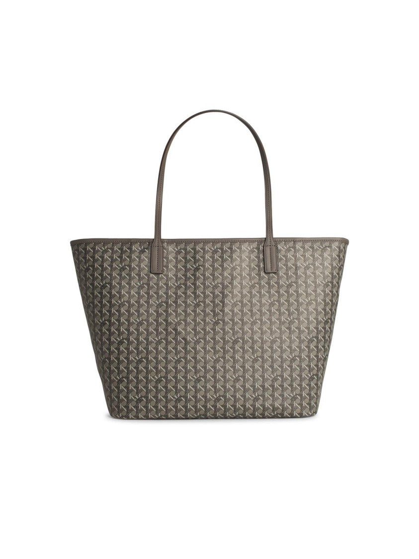 Tory Burch Ever-Ready' Large Shopping Bag In Grey Fabric