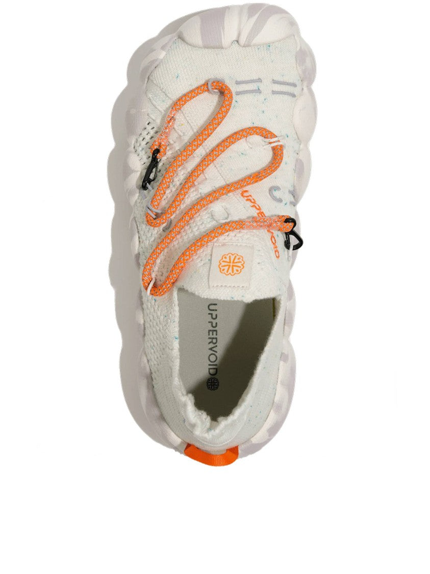 Uppervoid White Knit Apres Mule