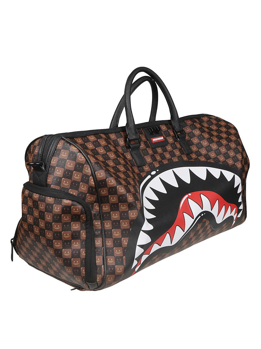 Sprayground Sharks In Paris Wtf Bubble Shark Graphic Pvc Duffle Bag