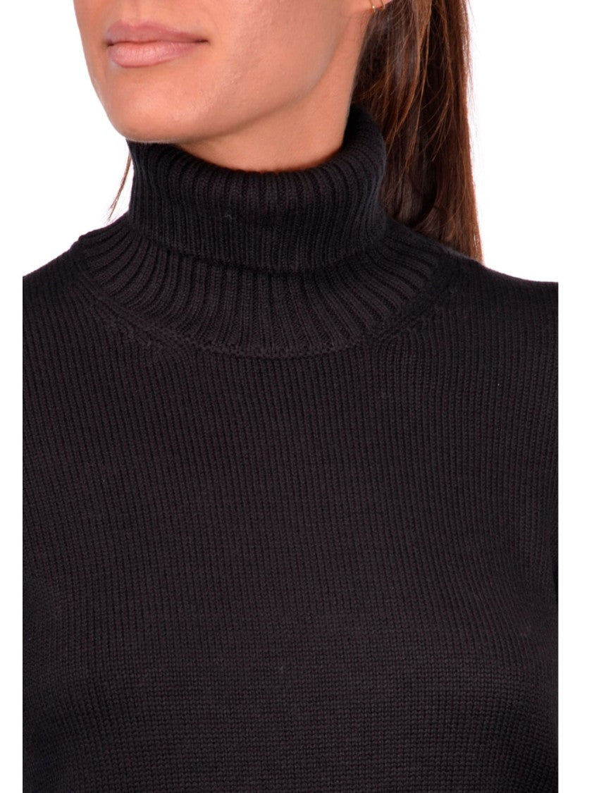 Gran Sasso Fine Knit Turtleneck Sweater With Ribbed Accents