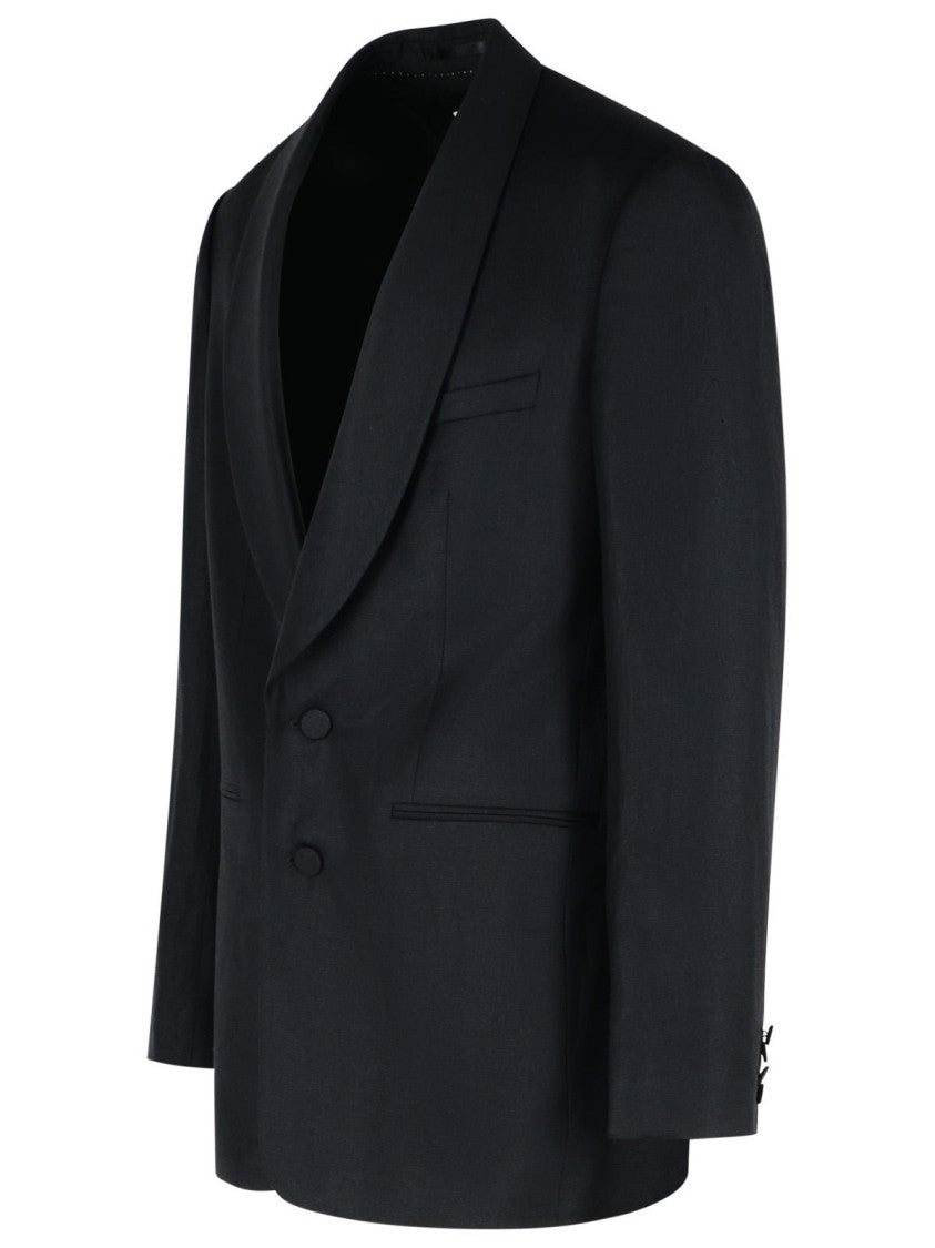 Dries Van Noten Bartux' Black Wool Blend Blazer