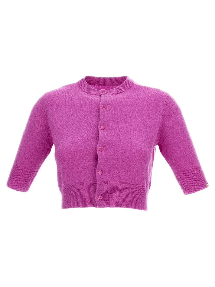 Extreme Cashmere Oleander Pink N.474 Super Little Cropped Cardigan