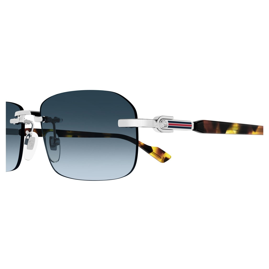 Gucci Gg1221s Rimless Rectangular Sunglasses