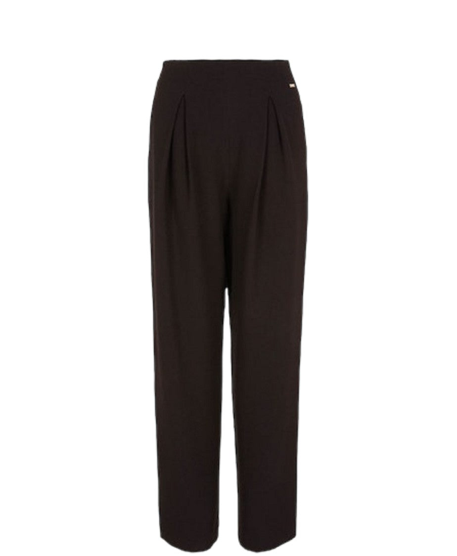 Armani Exchange Relaxed Fit Trousers Tone-On-Tone Micro-Pattern