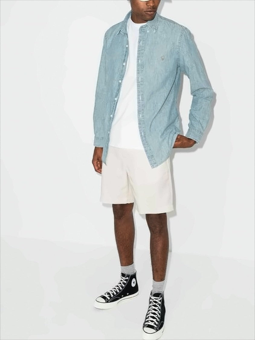 Polo Ralph Lauren Classic Button-Up Shirt In Light Blue Chambray