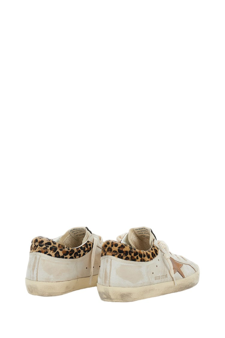 Golden Goose Tan Leather Star Sneakers