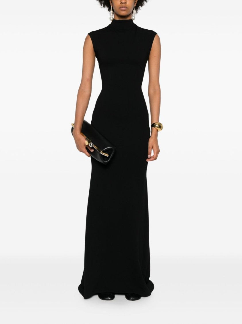 Jacquemus Figure-Hugging Black Maxi Dress