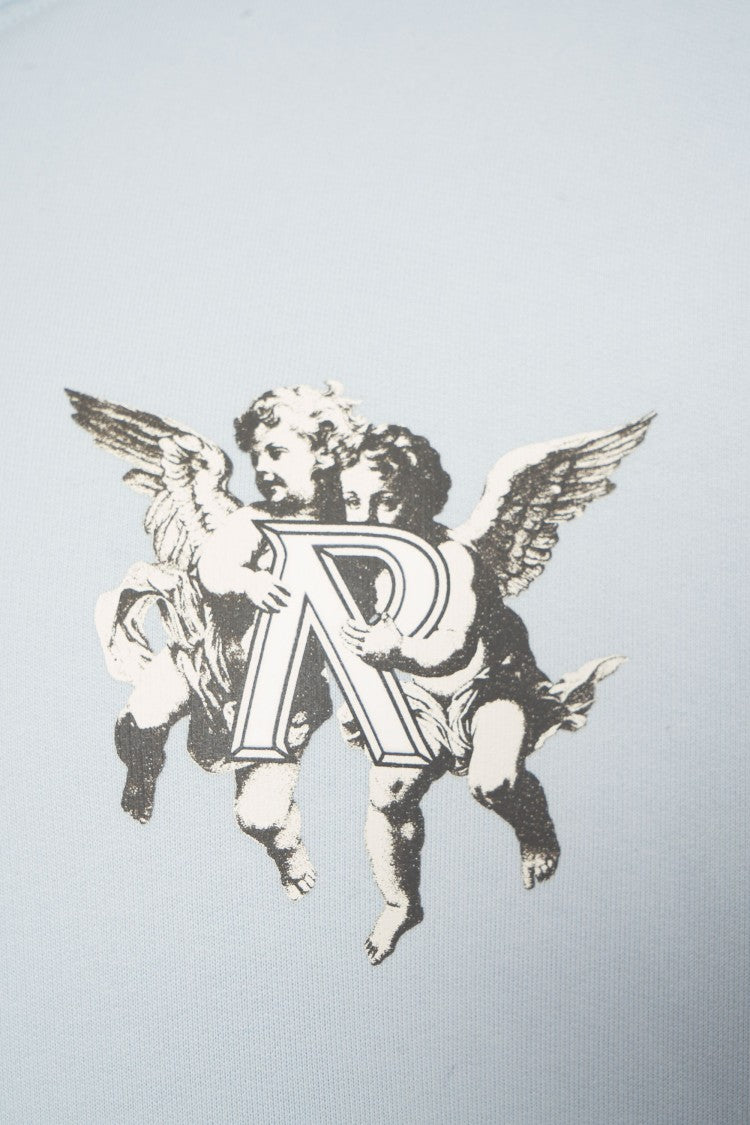 Represent Buttoned Hooded Hoodie With Cherub Prints