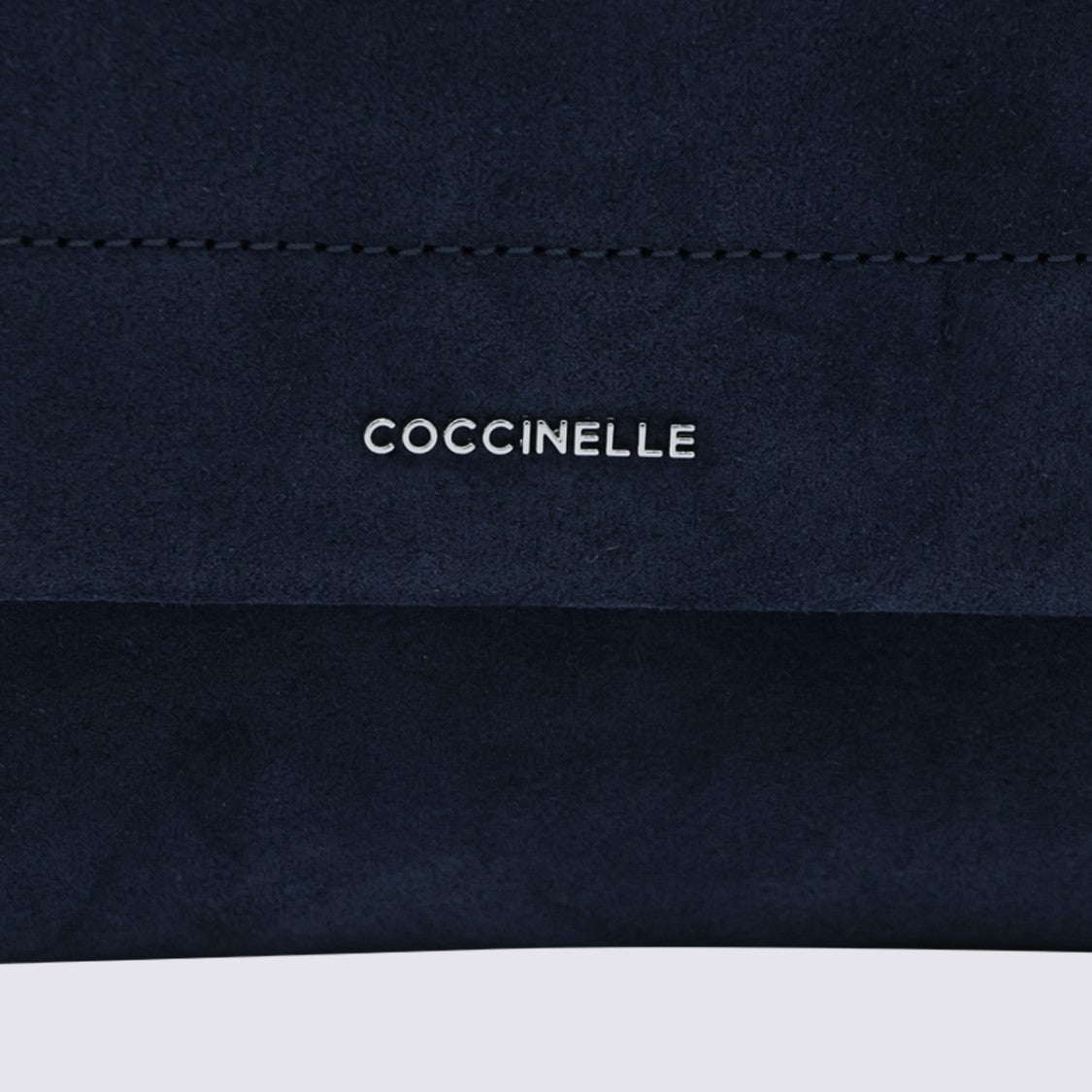 Coccinelle Rectangular Suede-Like Bag With Braided Handle