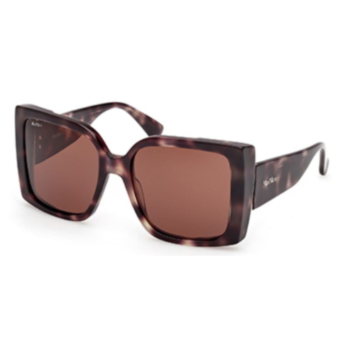Max Mara Tortoiseshell Mm0131 Oversized Square Acetate Sunglasses