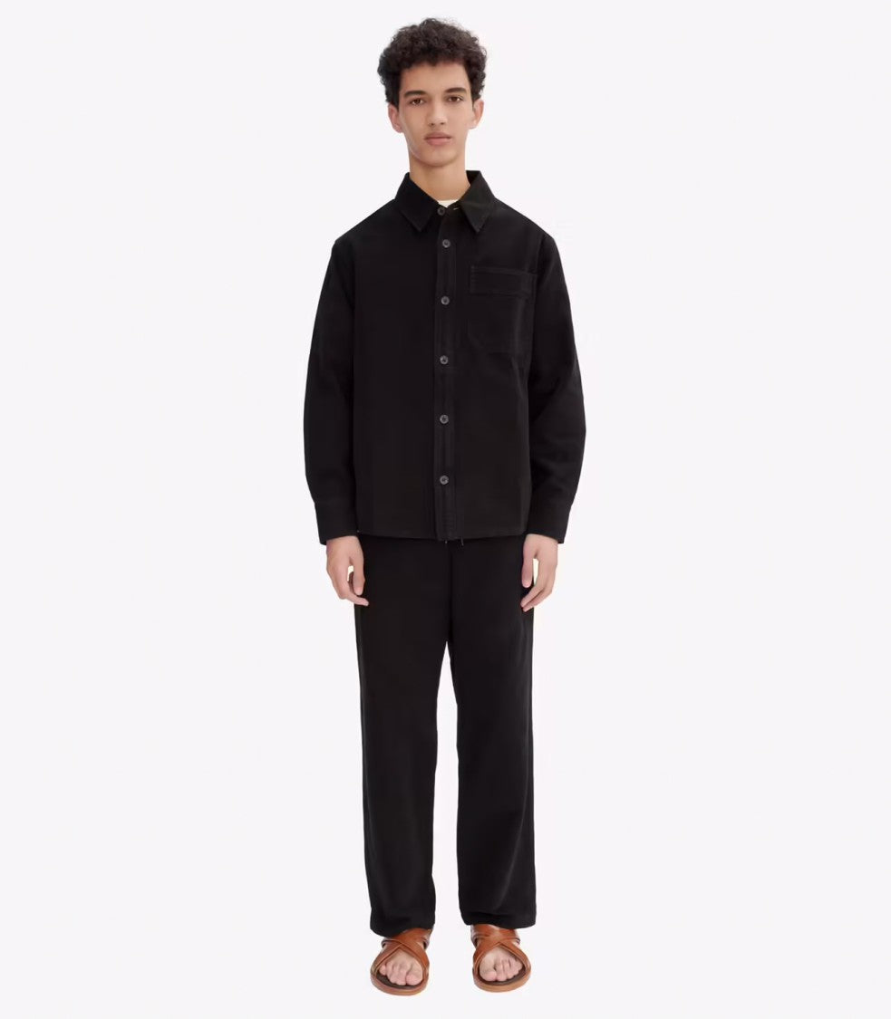 A.P.C. Black Heavyweight Canvas Overshirt