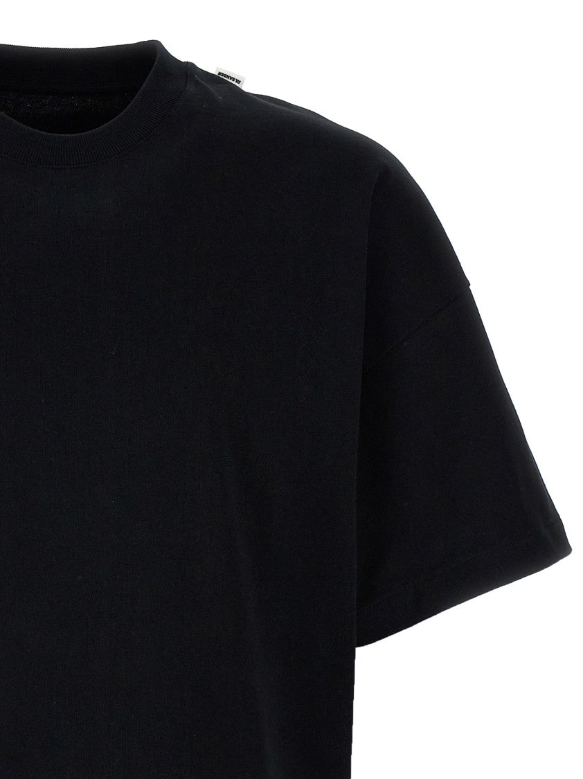 Jil Sander Comfort Fit Black Crewneck T-Shirt