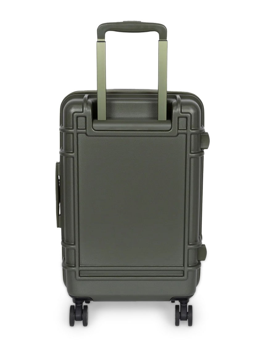 Eastpak Textured Hard-Shell Suitcase In Olive Green