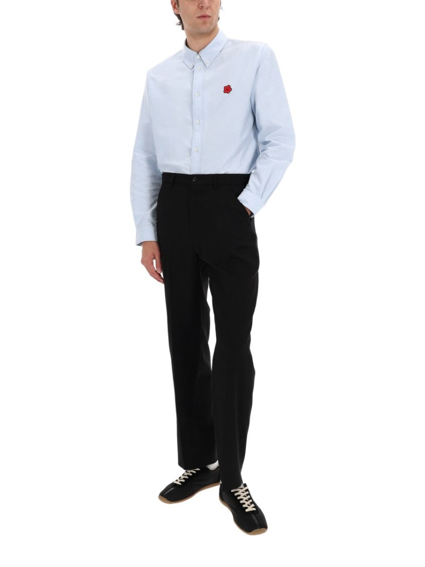 Kenzo Boke Flower Logo Cotton Casual Shirt