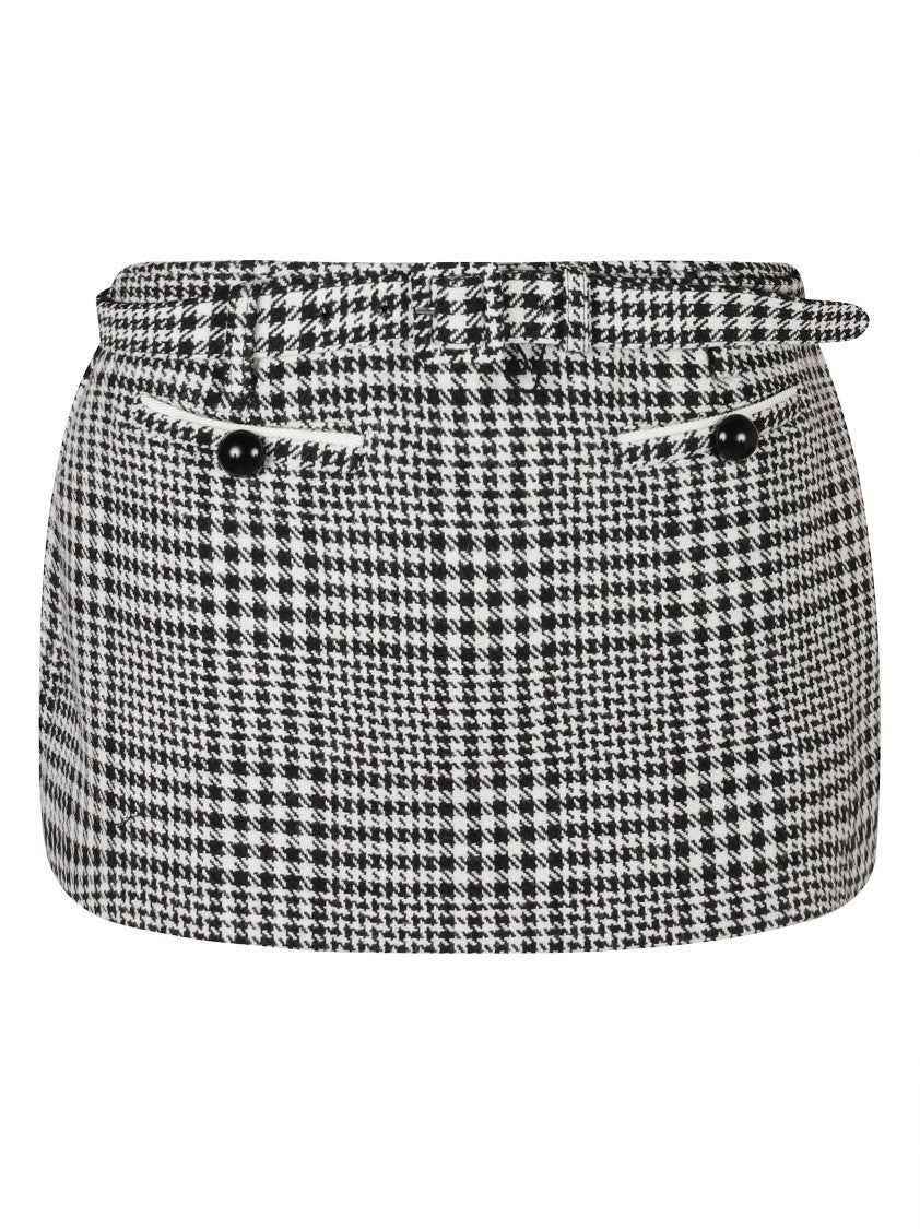 Self-Portrait Mini Skirt With Classic Check Pattern