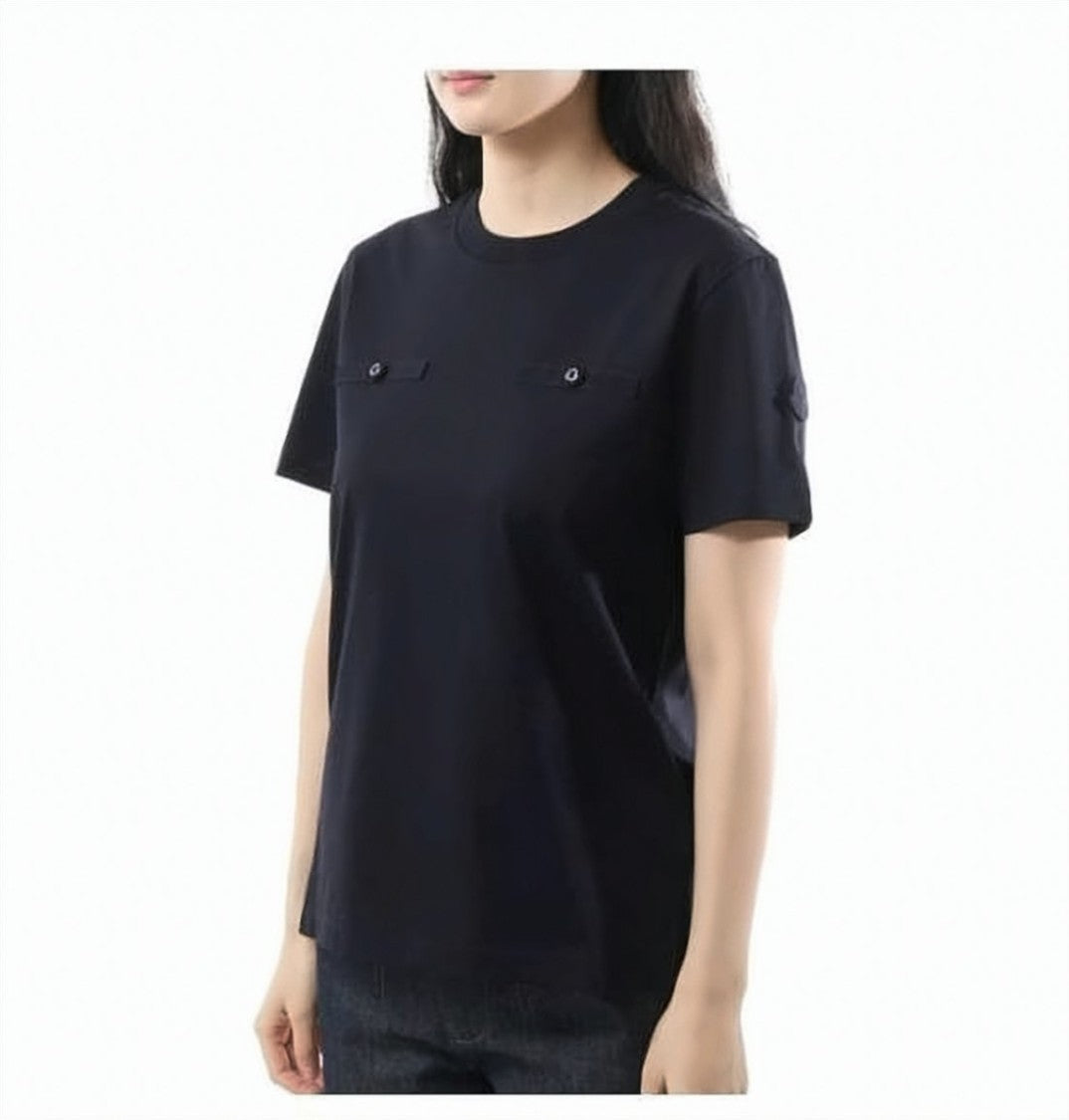 Moncler Short-Sleeved Crew Neck T-Shirt With Flap Details