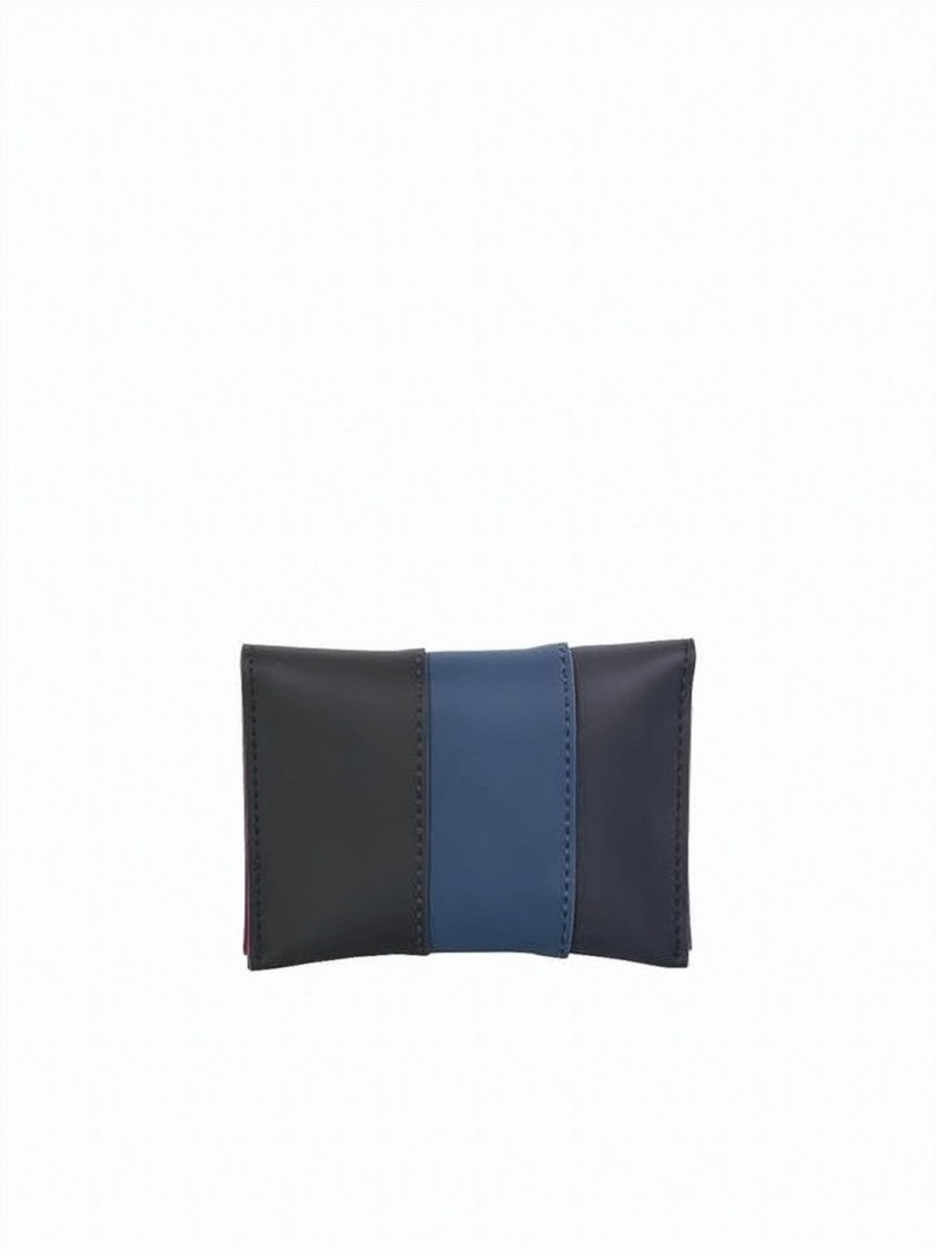 Sunnei Tri-Panel Leather Wallet With Contrasting Interior