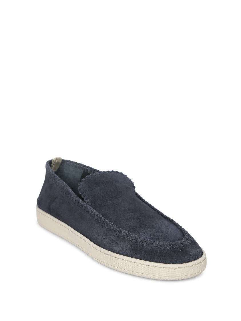 Officine Creative Blue Suede Loafers