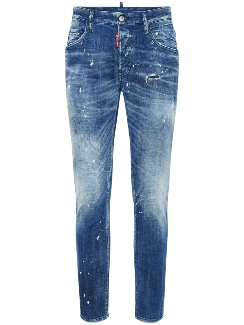 Dsquared2 Slim-Fit Skater Jeans With Distressed Detailing