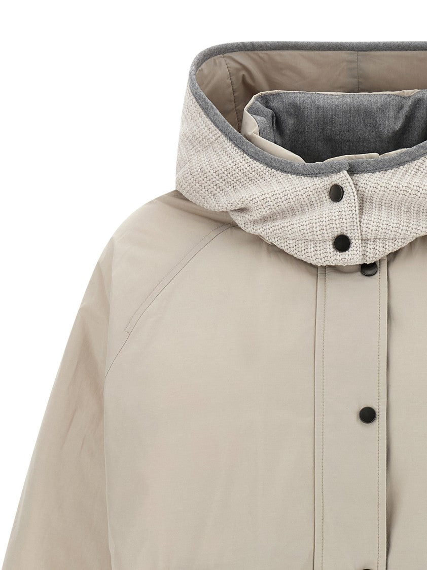 Brunello Cucinelli Technical Fabric Hooded Down Jacket