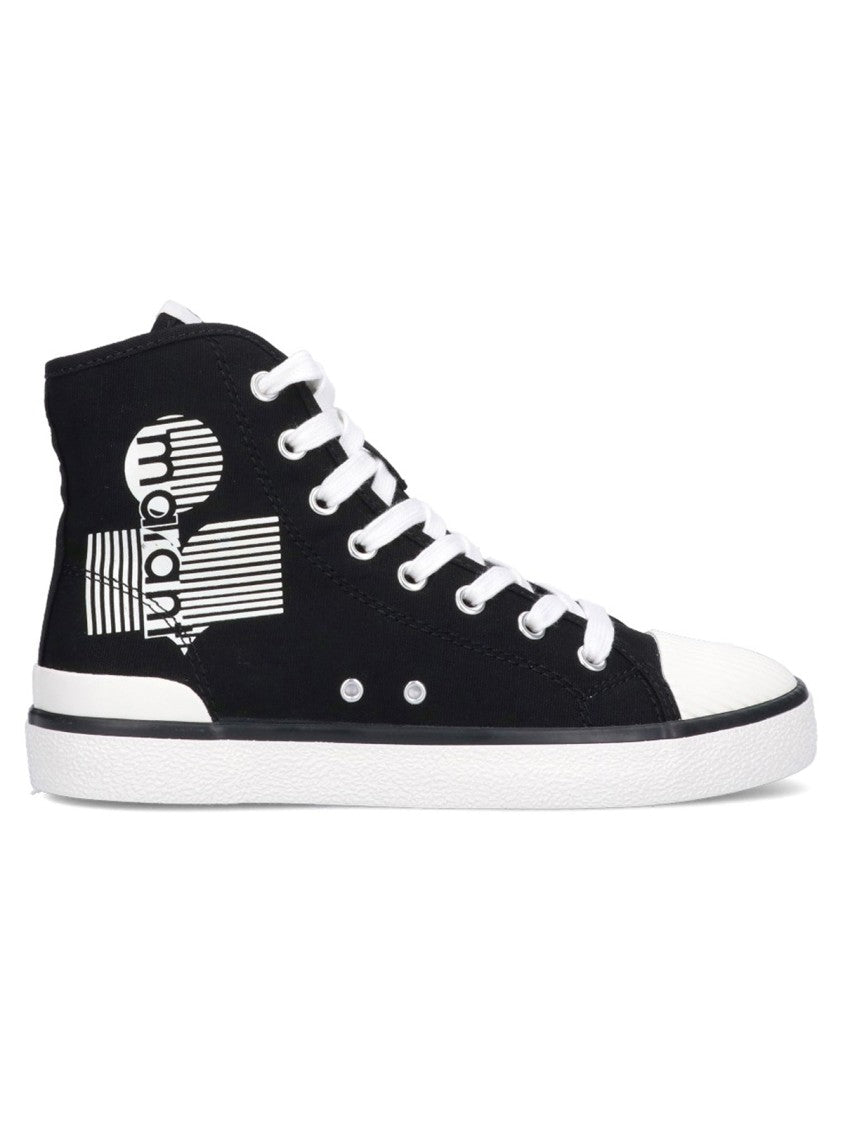 Isabel Marant Black Canvas Sneakers