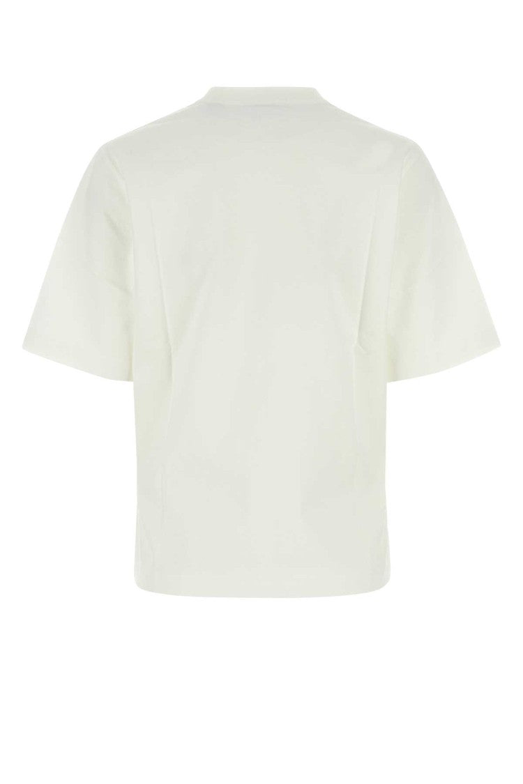 Burberry White Stretch Cotton T-Shirt