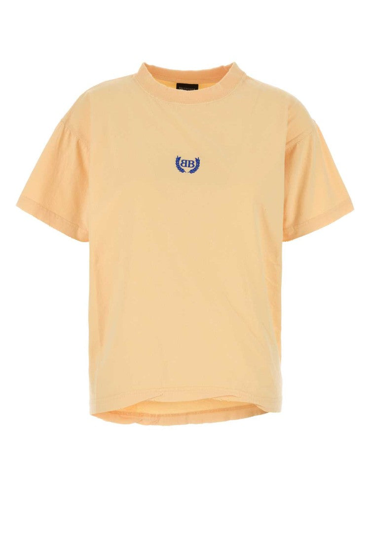 Balenciaga Pastel Orange Cotton Oversize T-Shirt