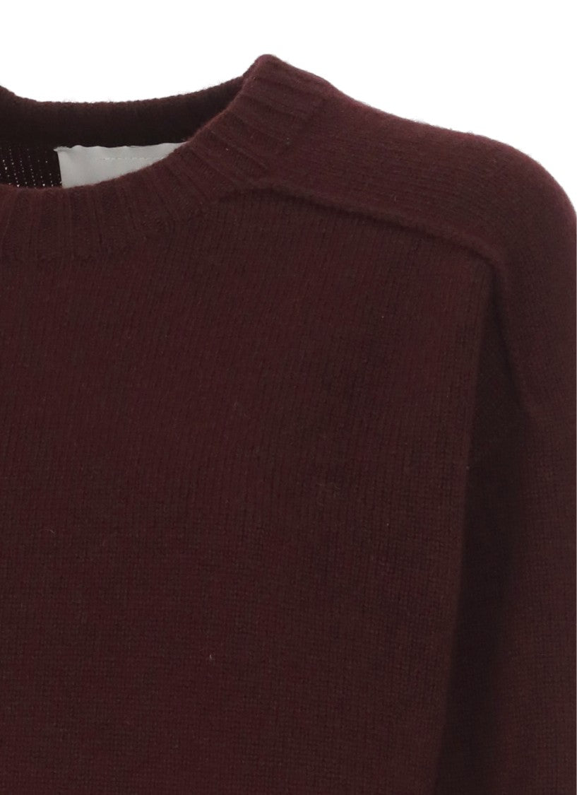 Vanisé Bordeaux Merino Wool And Cashmere Sweater