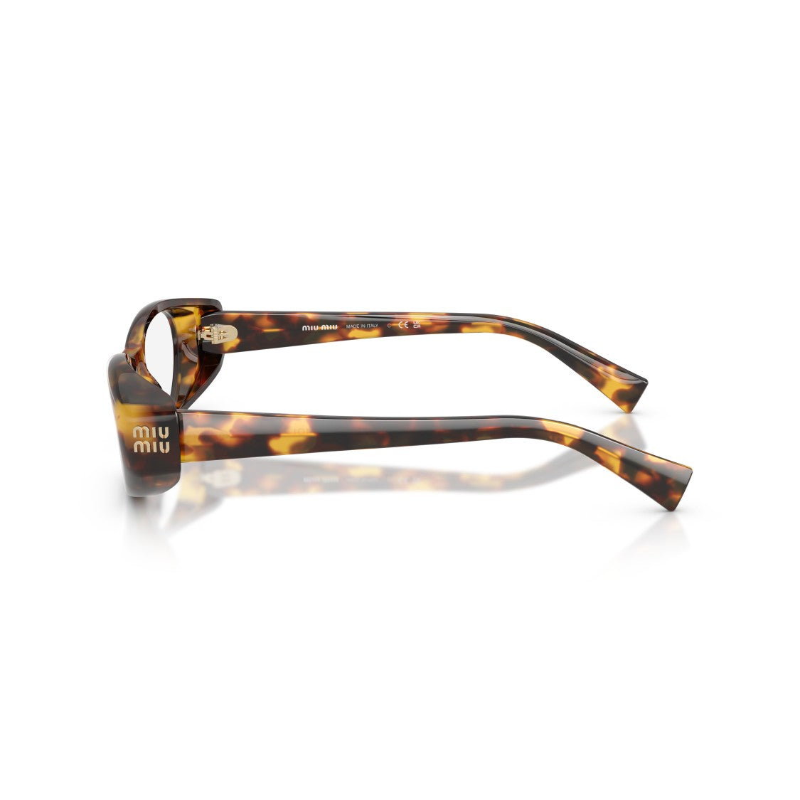 Miu Miu 0Mu 03Zv Tortoiseshell Oval Frame Eyeglasses