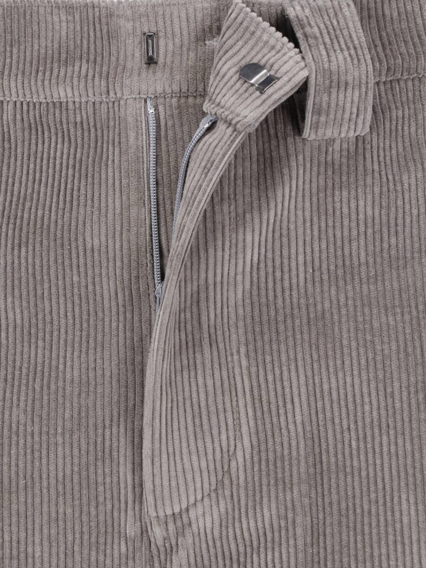 Berner Kuhl Grey Night Corduroy Straight-Leg Pants