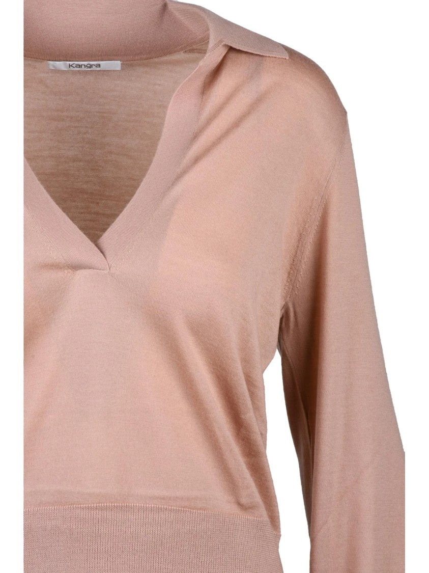 Kangra Short Polo Sweater In Extrafine Merino Wool