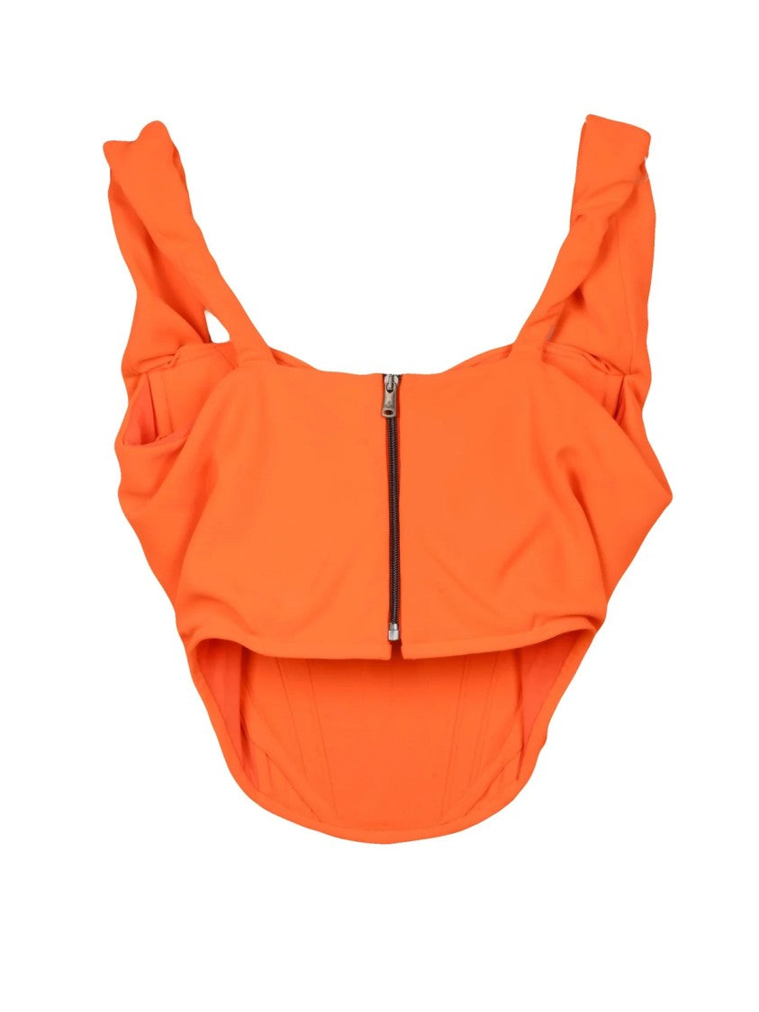 Vivienne Westwood Fluo Orange Polyester Sunday Corset