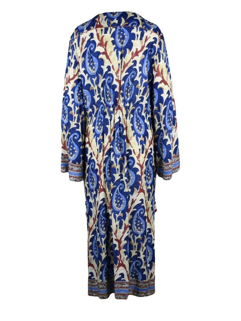 Maliparmi Multicolor Viscose Kaftan Dress