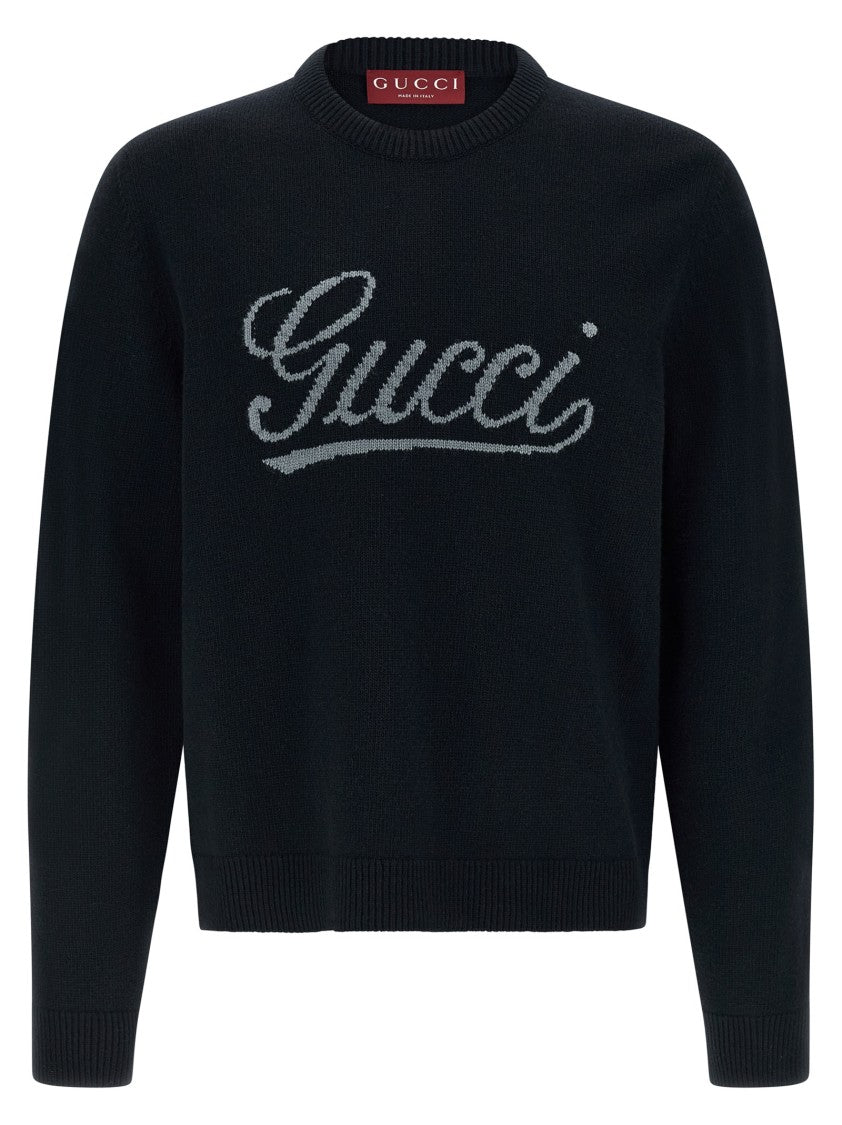 Gucci Logo Intarsia Sweater
