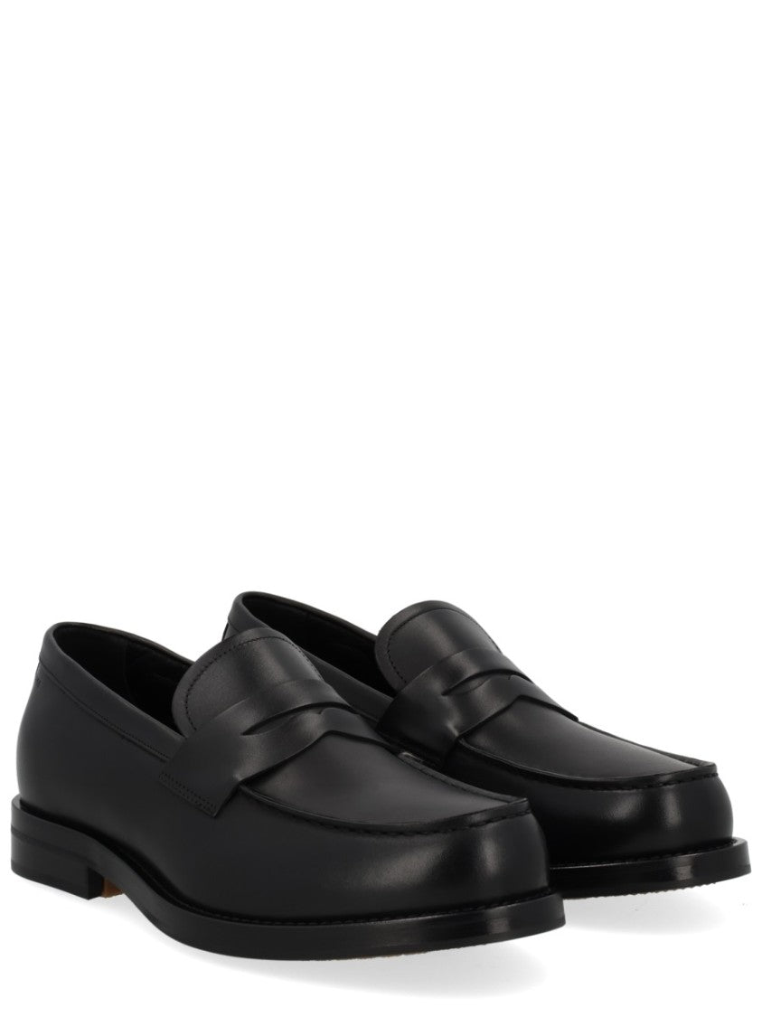 Boss Dressletic Penny Strap Leather Loafers