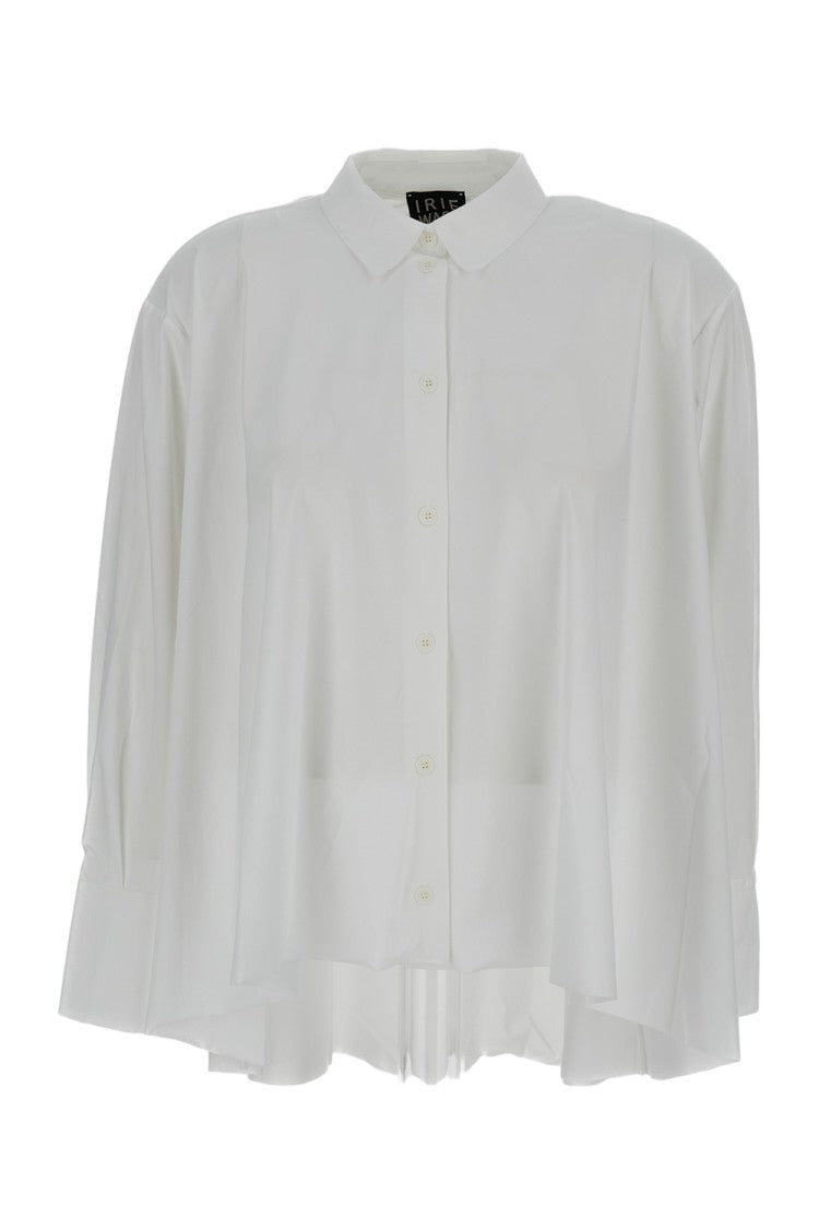 Irie' Crisp White Shirt With Structured Collar And Button-Down Front