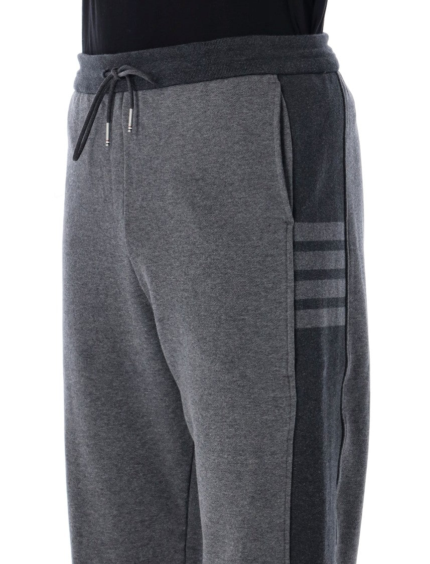 Thom Browne Four Bar Engineered Fleece Sweatpants