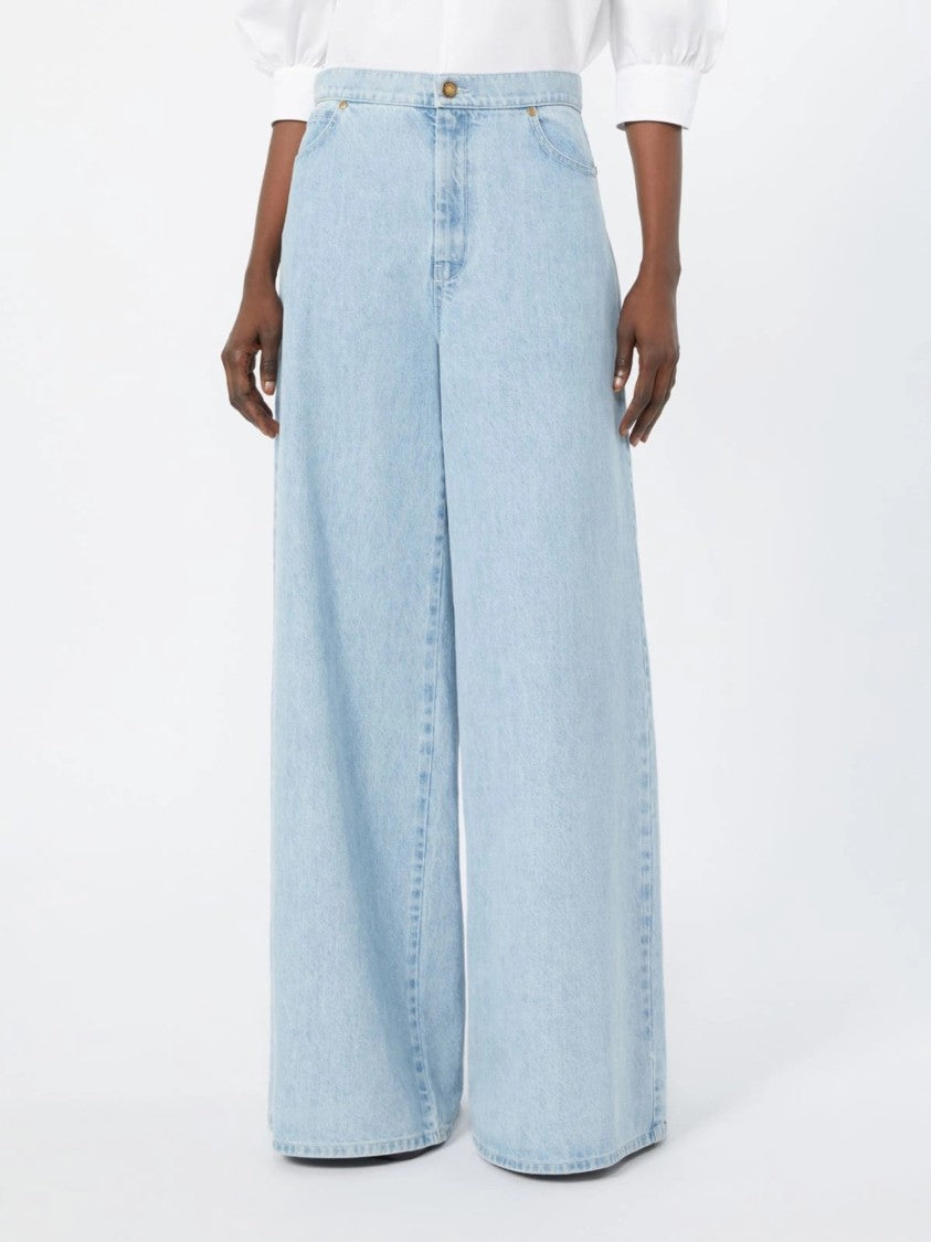 Max Mara Light Blue Mxmaffari High-Waisted Jeans