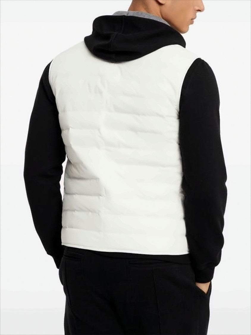 Brunello Cucinelli Sleeveless Puffer Vest With High Collar And Snap Button Closure