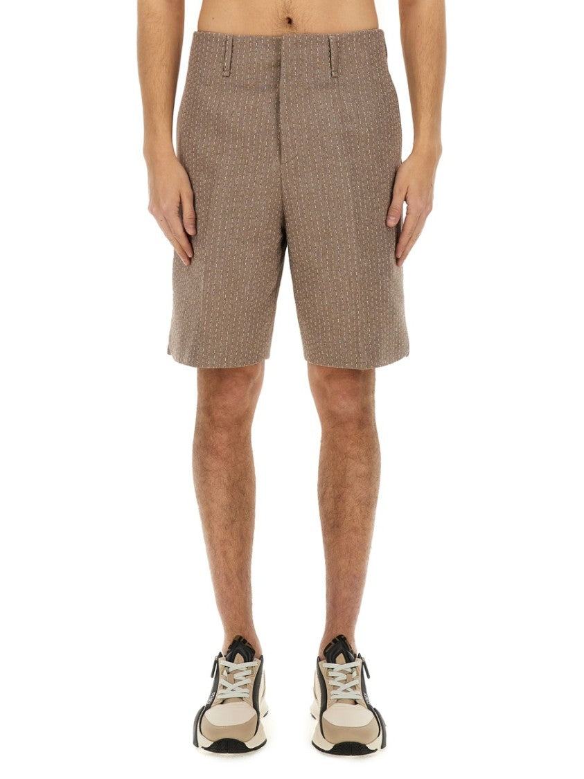 Fendi Jacquard Bermuda Shorts