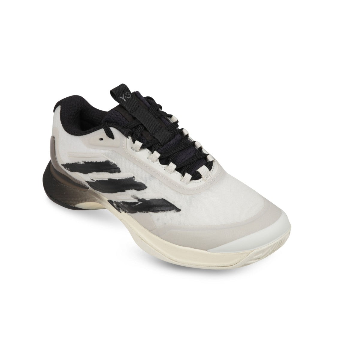 Y-3 Monochromatic Grey Sneakers With Textured Upper