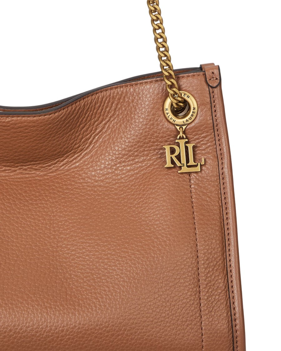 Lauren Ralph Lauren Medium Luxe Pebble Leather Tote