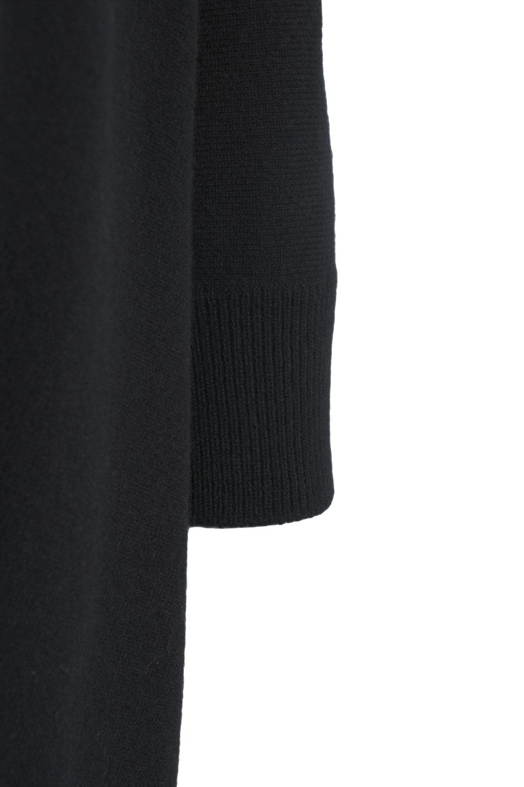 Mvm Oversized Knit Sweater With Asymmetric Hem