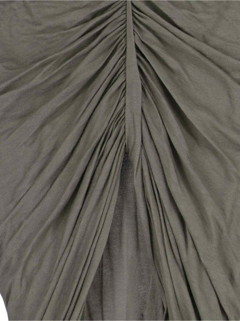 Rick Owens Asymmetrical Mini Skirt – Green