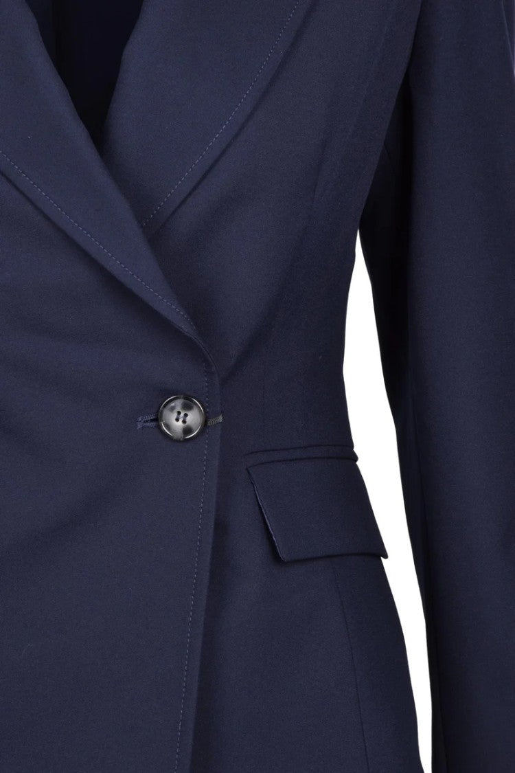 Marella Double-Breasted Bolero Jacket - Blue