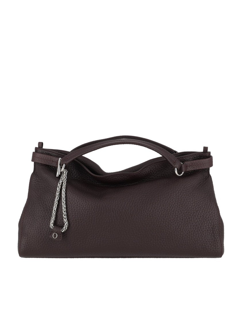 Claudio Orciani Virgo M Soft Textured Calf Leather Handbag