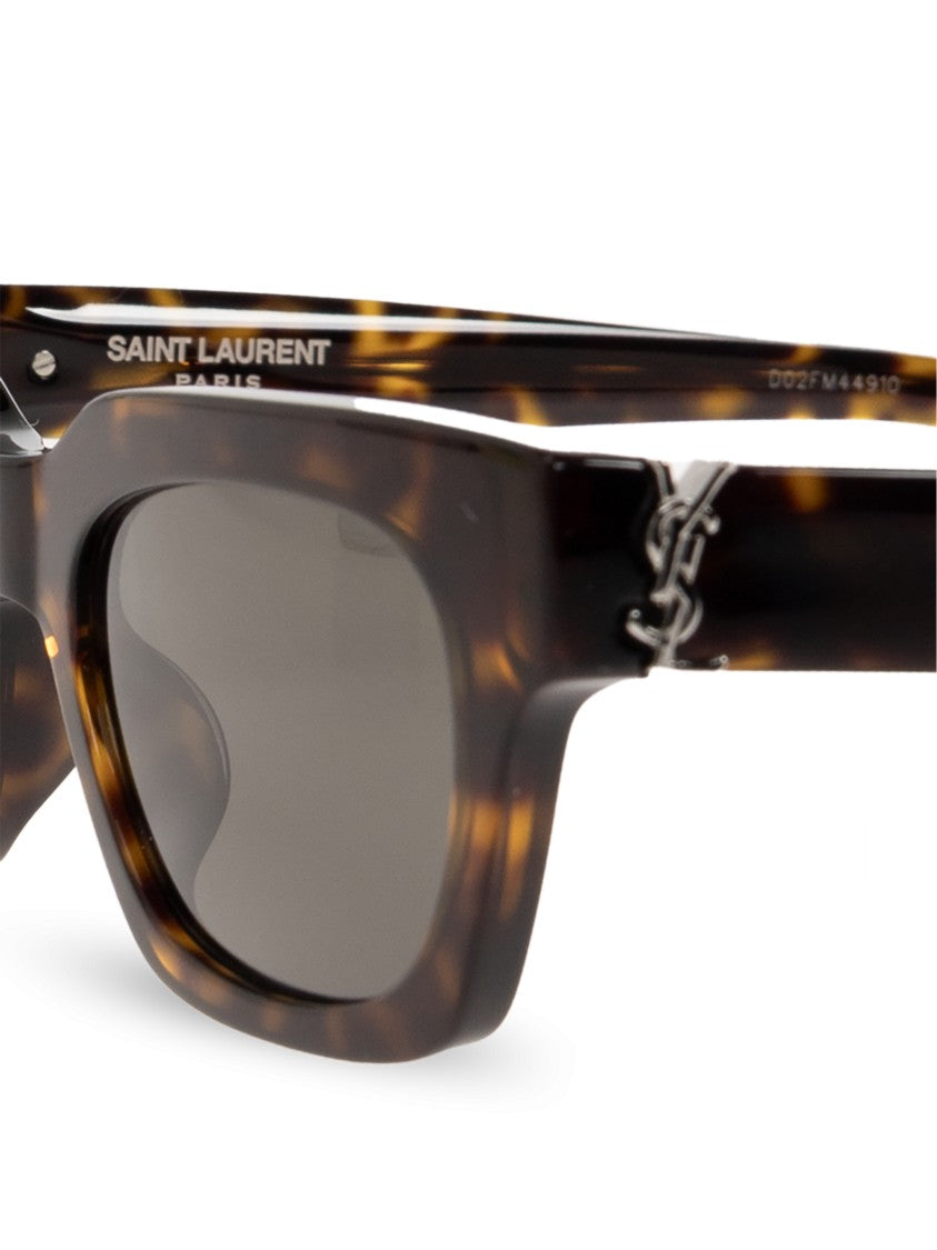Saint Laurent M175 Tortoiseshell Rectangular Sunglasses