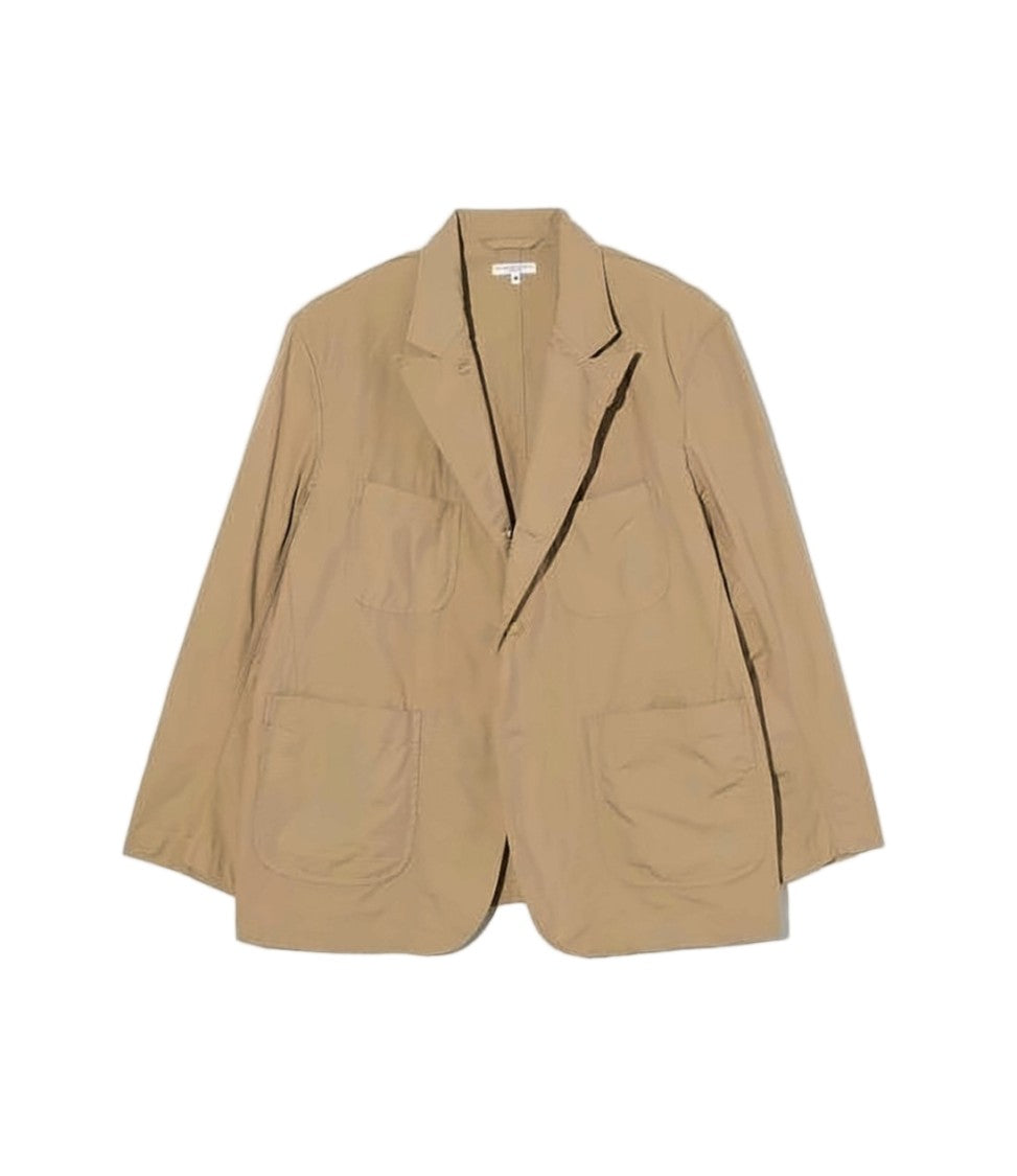 Engineered Garments Relaxed Fit Beige Jacket With Classic Lapel And Patch Pockets