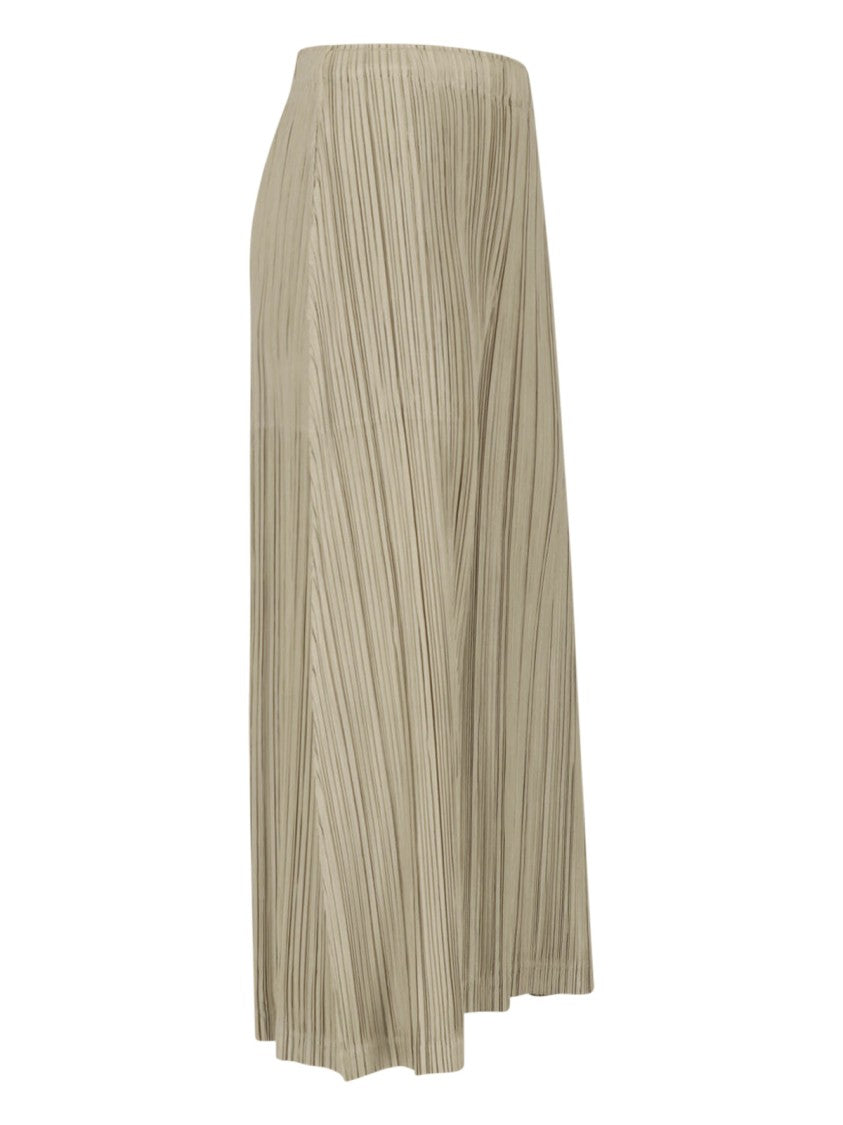 Pleats Please Issey Miyake Straight-Leg Gathered Pleated Formal Pants