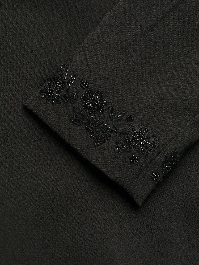 Dsquared2 Fitted Midi Dress With Intricate Bead Embellishments